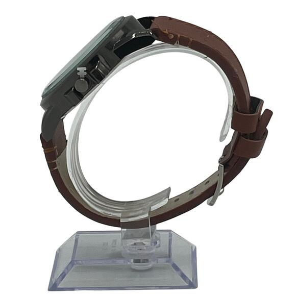 Fashion Quartz Movement Analog Watch in Brown/Slate - Picture 3 of 6